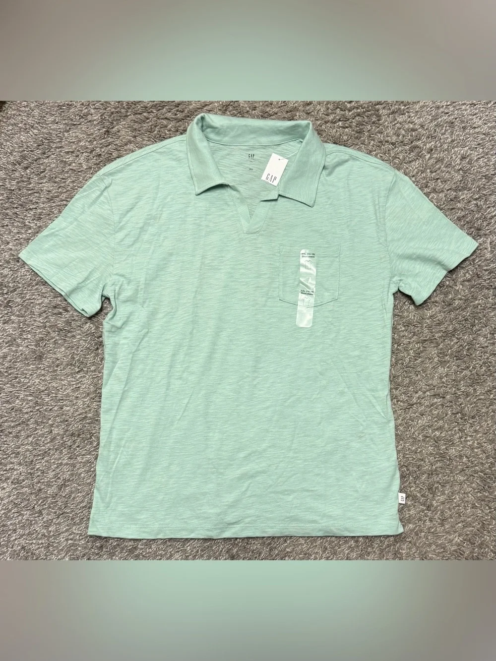 NWT Boys Gap Kids Polo, light green, size YXXL (14-16)